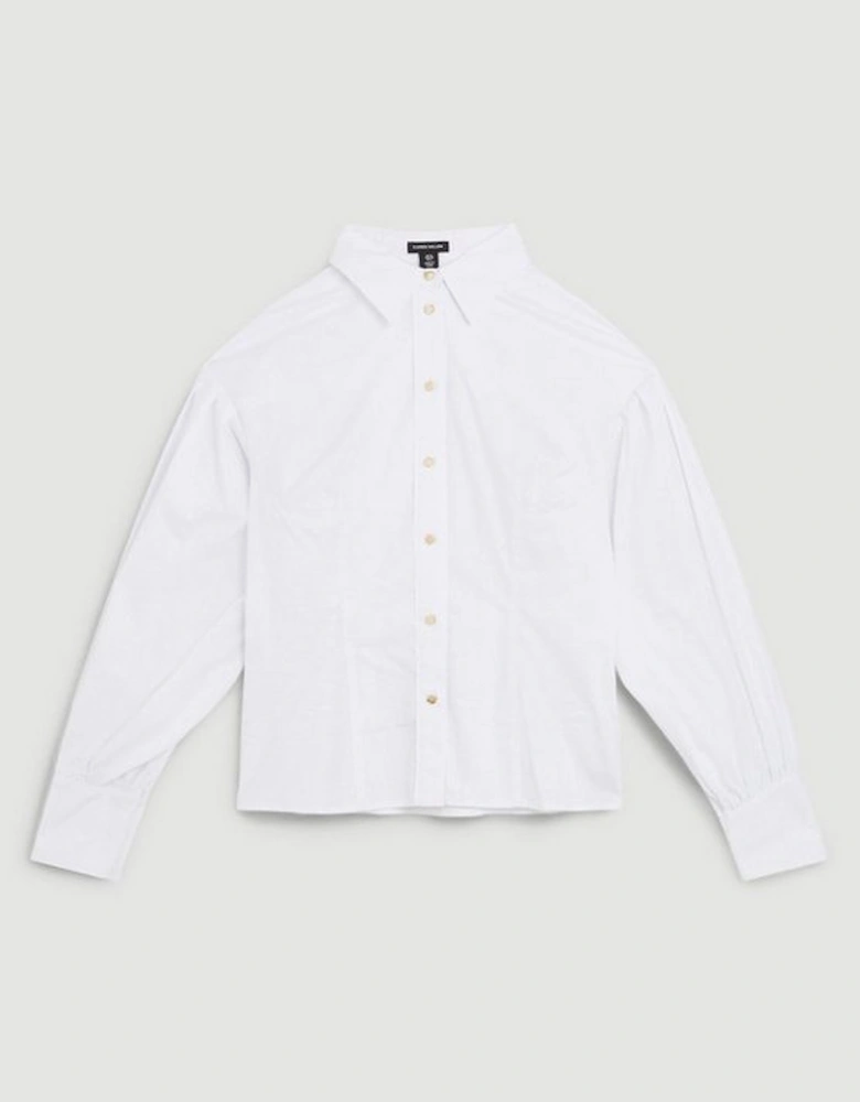 Blouson Sleeved Woven Shirt