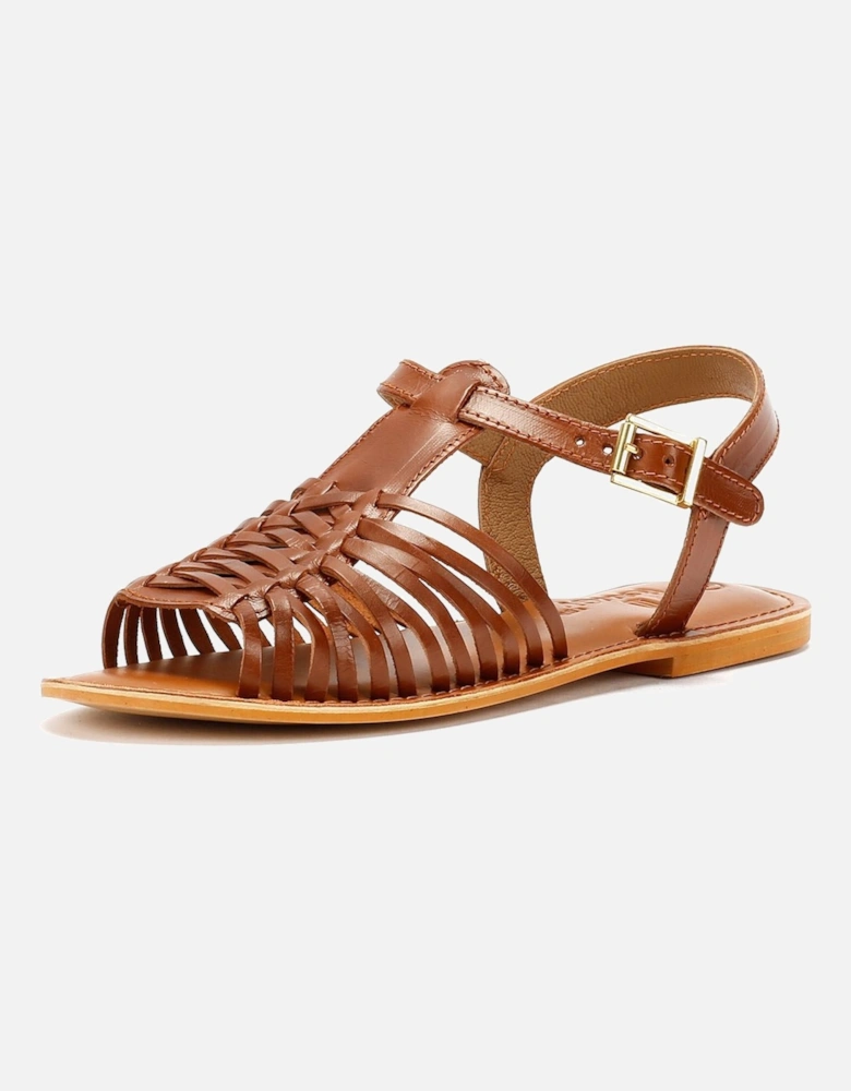 Tower London Hurache Leather Women's Tan Sandals