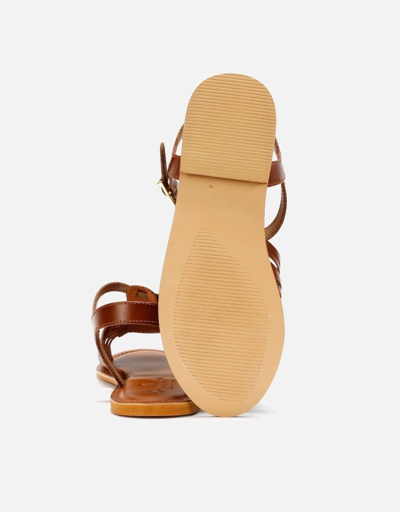Tower London Hurache Leather Women's Tan Sandals