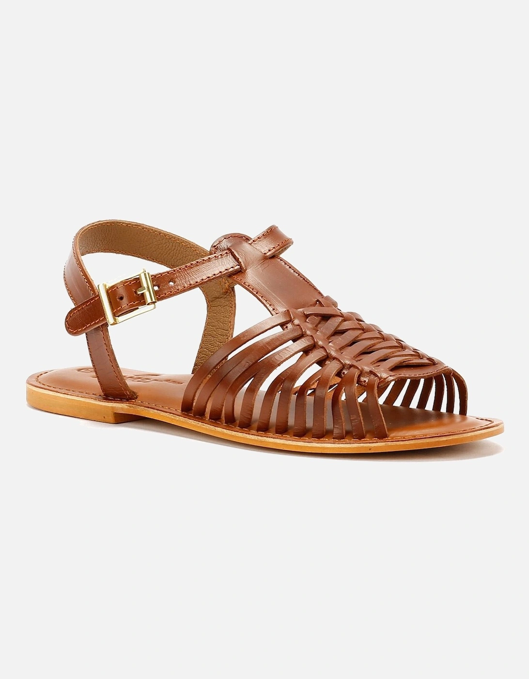 Tower London Hurache Leather Women's Tan Sandals