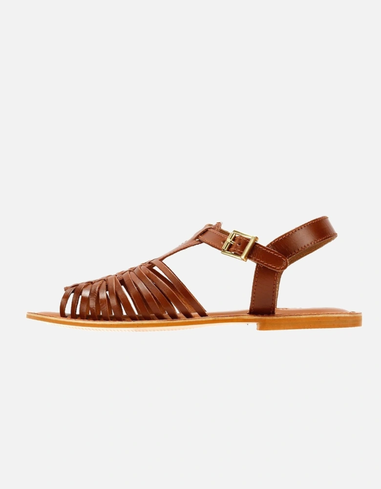 Tower London Hurache Leather Women's Tan Sandals