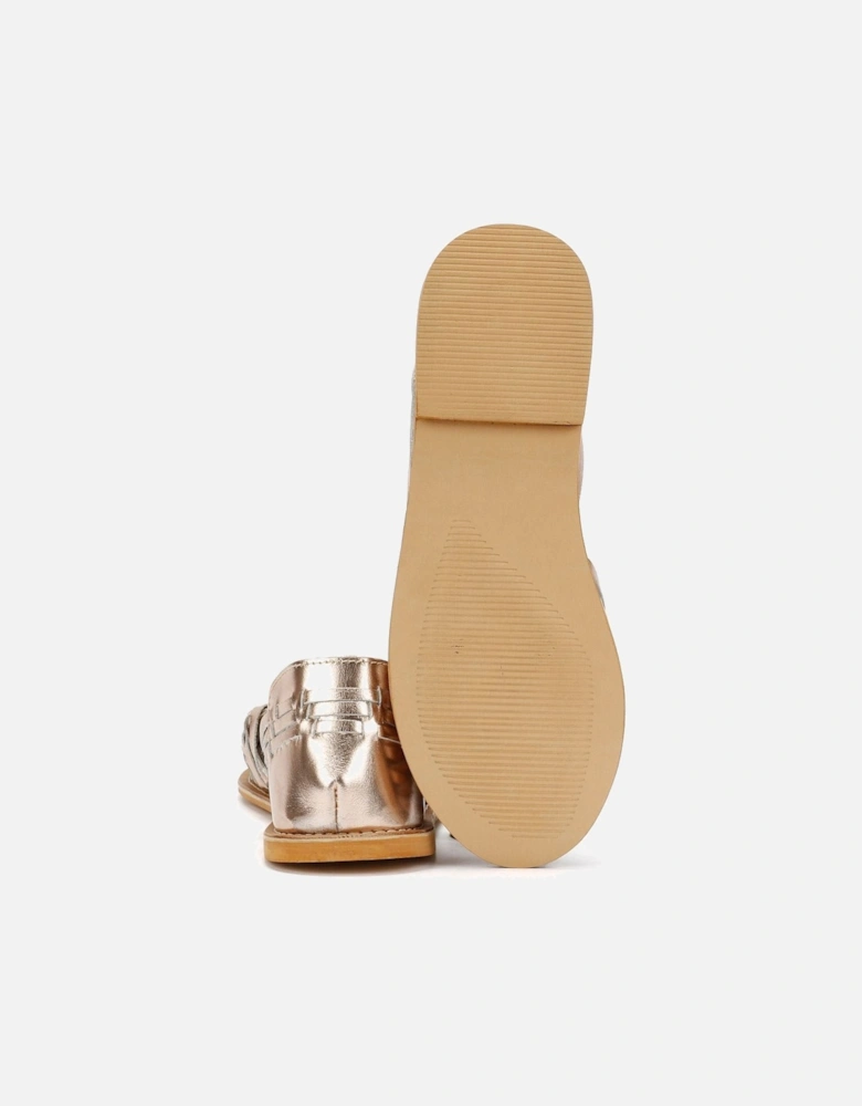 Tower London Hurache Women's Gold Metallic Sandals