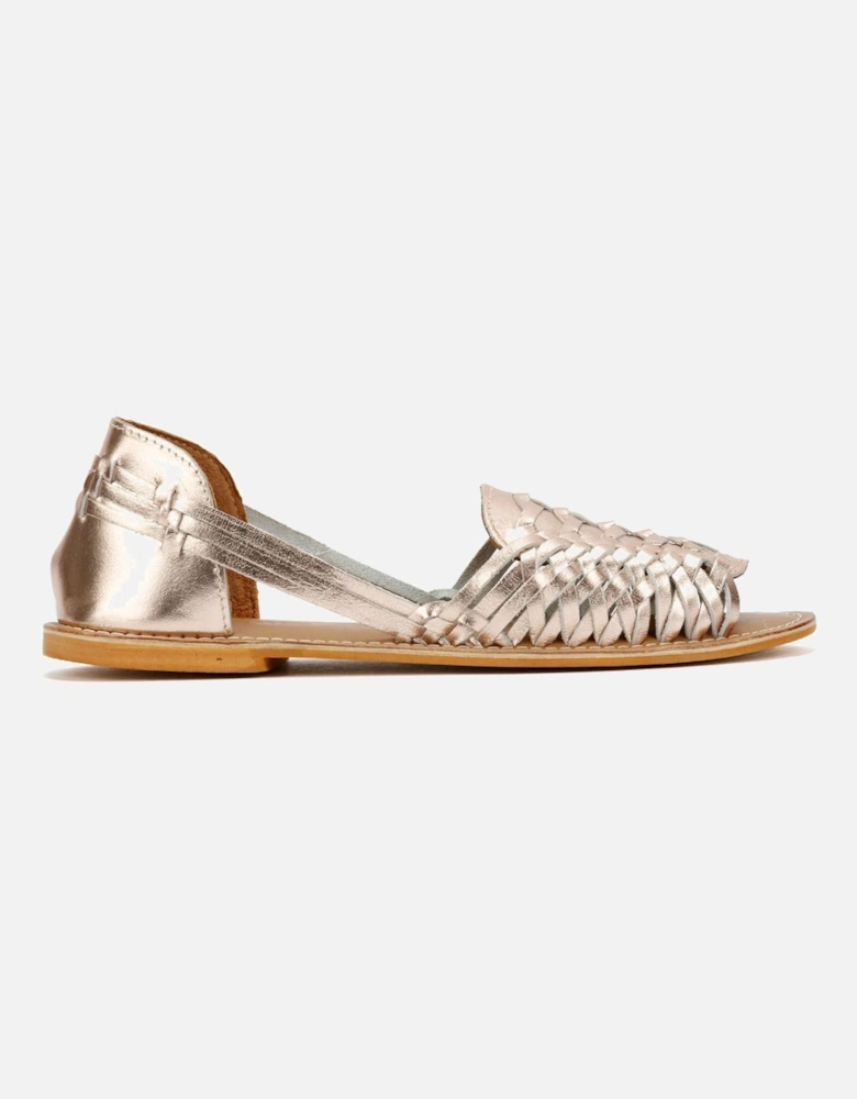 Tower London Hurache Women's Gold Metallic Sandals