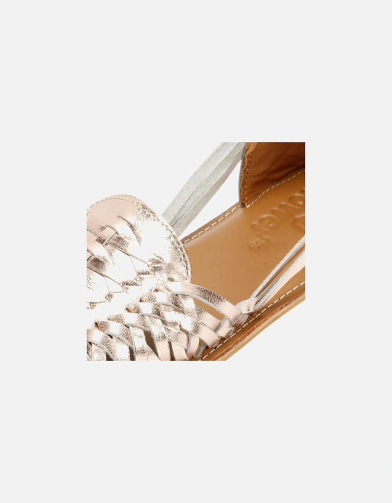 Tower London Hurache Women's Gold Metallic Sandals