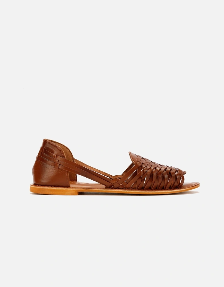 Tower London Hurache Leather Women's Tan Sandals