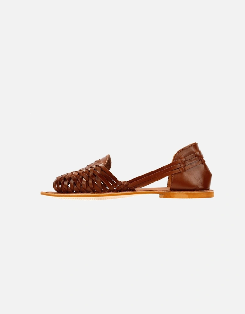 Tower London Hurache Leather Women's Tan Sandals