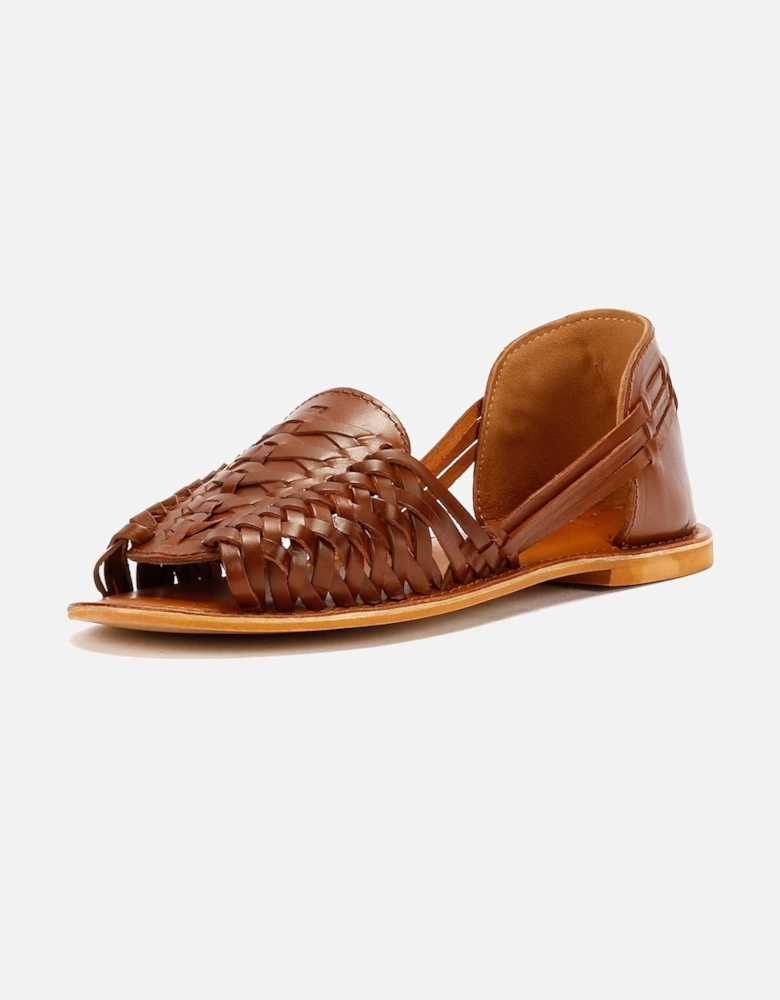 Tower London Hurache Leather Women's Tan Sandals