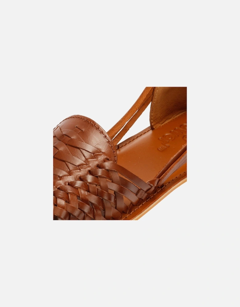 Tower London Hurache Leather Women's Tan Sandals