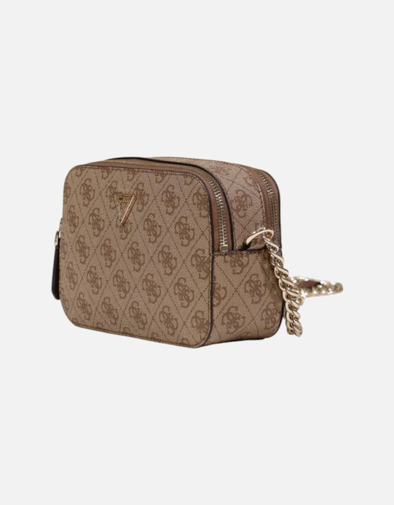 Zip Fastening Bag with Inside Pockets Women - Brown