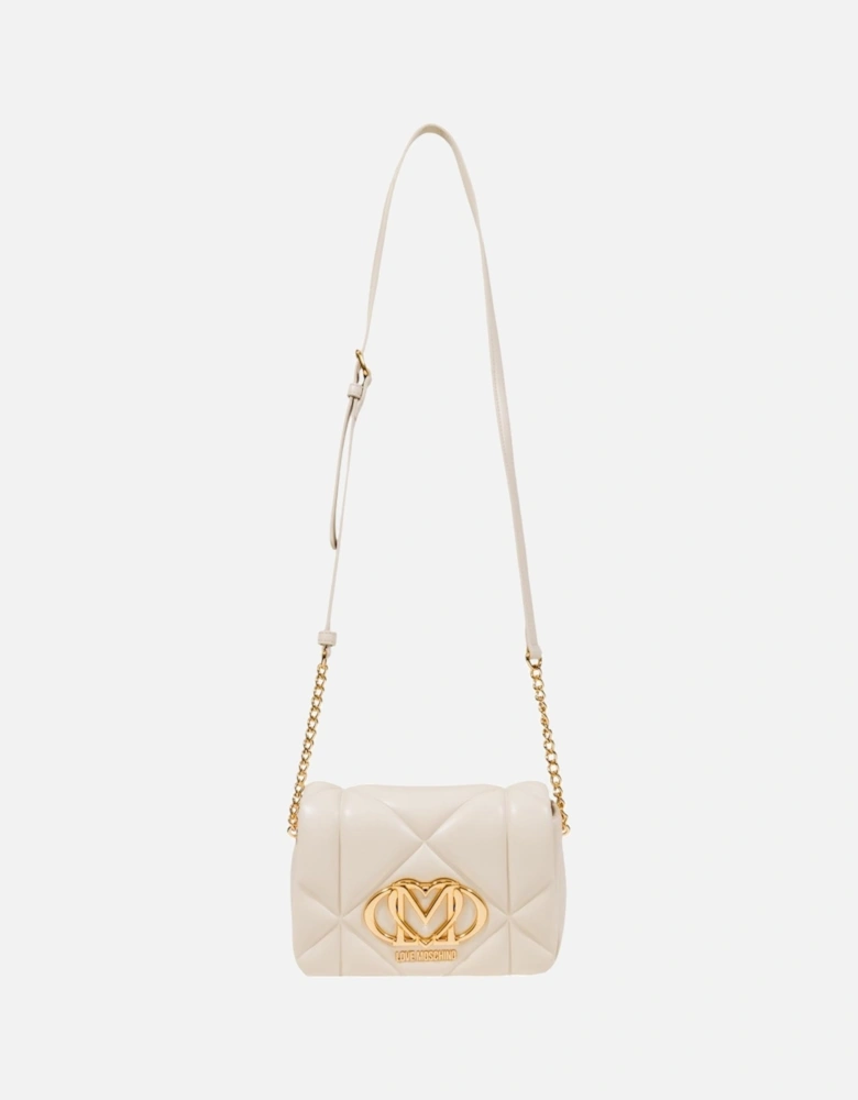Magnet Fastening Bag with Inside Pockets Women - Beige
