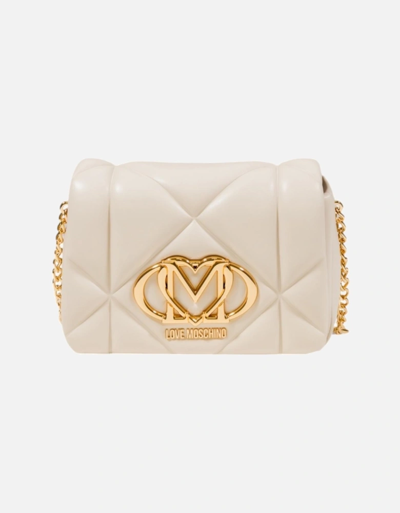 Magnet Fastening Bag with Inside Pockets Women - Beige