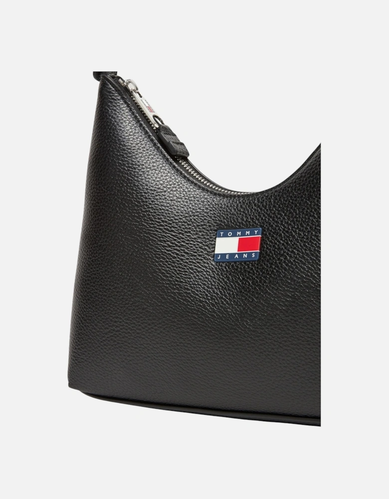 Handbag with Zip and Inside Pockets Women - Black Bags