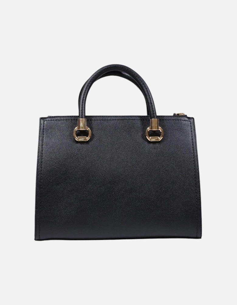 Zip Fastening Polyurethane Bag Women - Black