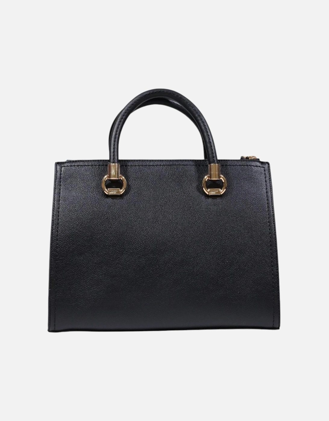 Zip Fastening Polyurethane Bag Women - Black