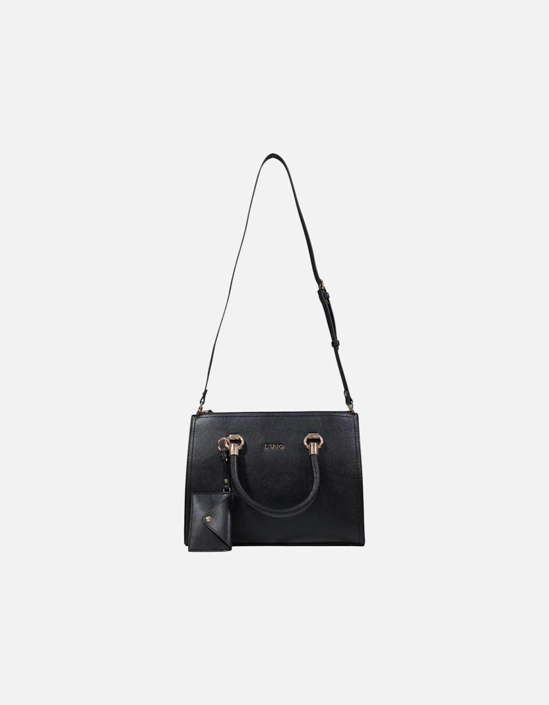 Zip Fastening Polyurethane Bag Women - Black, 4 of 3