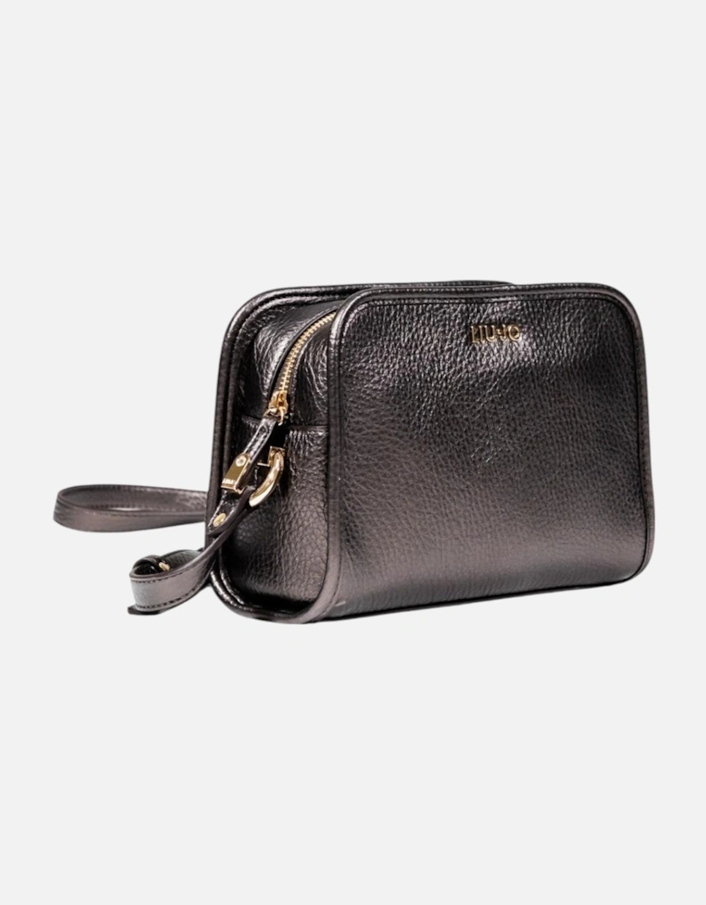 Zip Fastening Polyurethane Bag with Inside Pockets Women - Brown