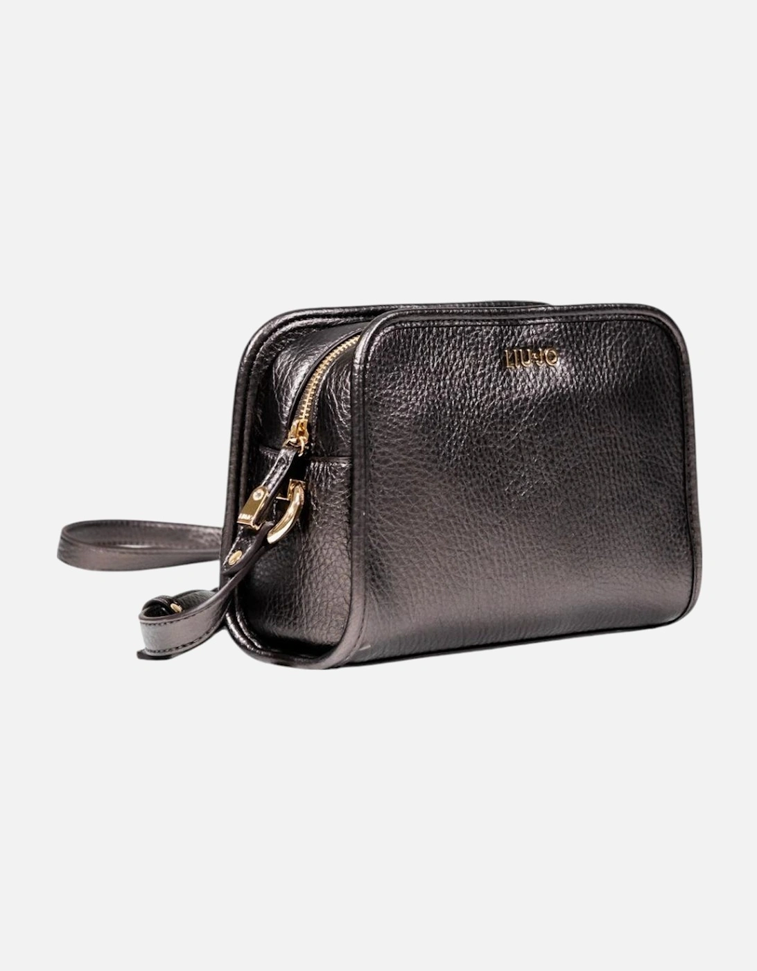 Zip Fastening Polyurethane Bag with Inside Pockets Women - Brown