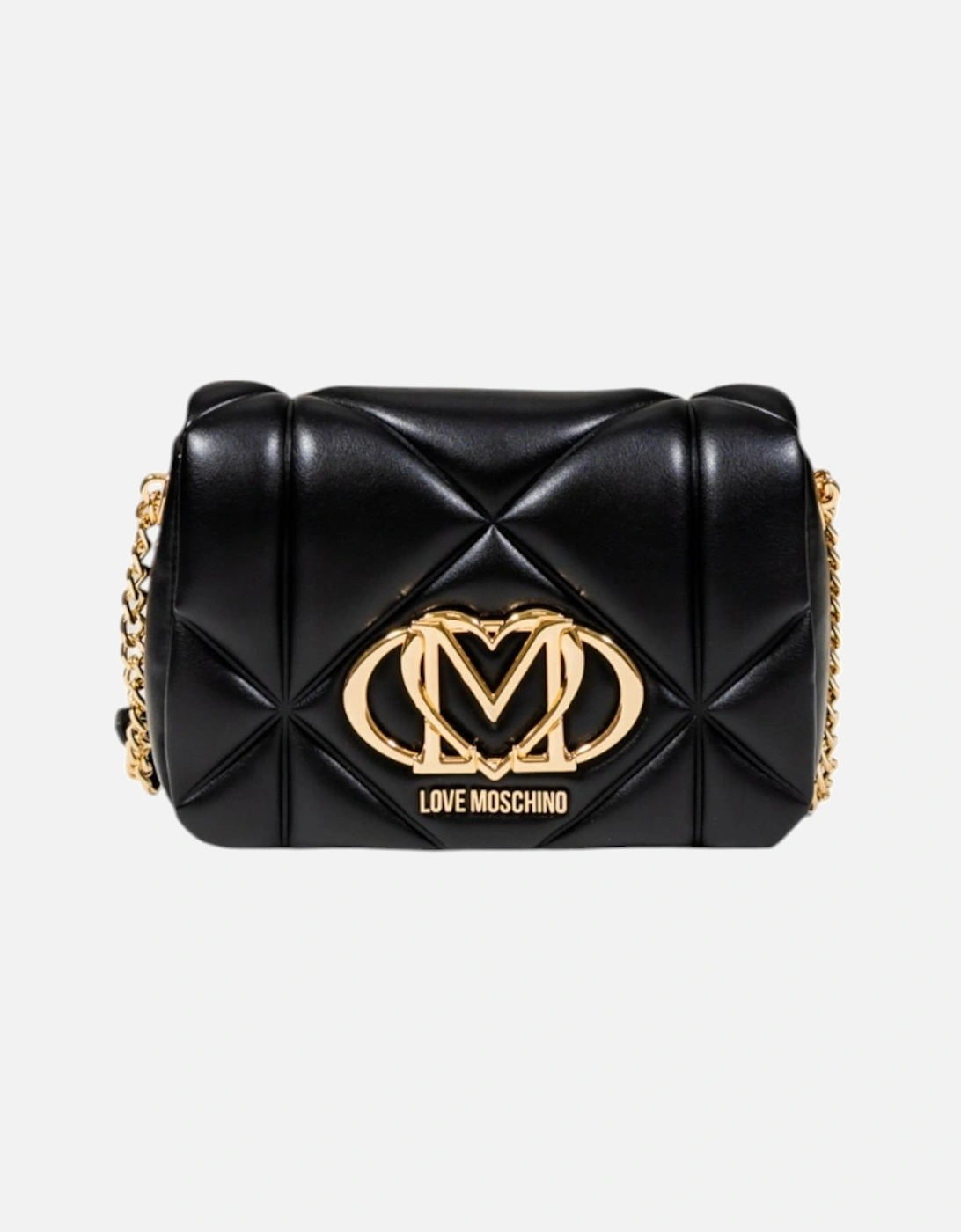 Magnet Fastening Bag with Inside Pockets Women - Black