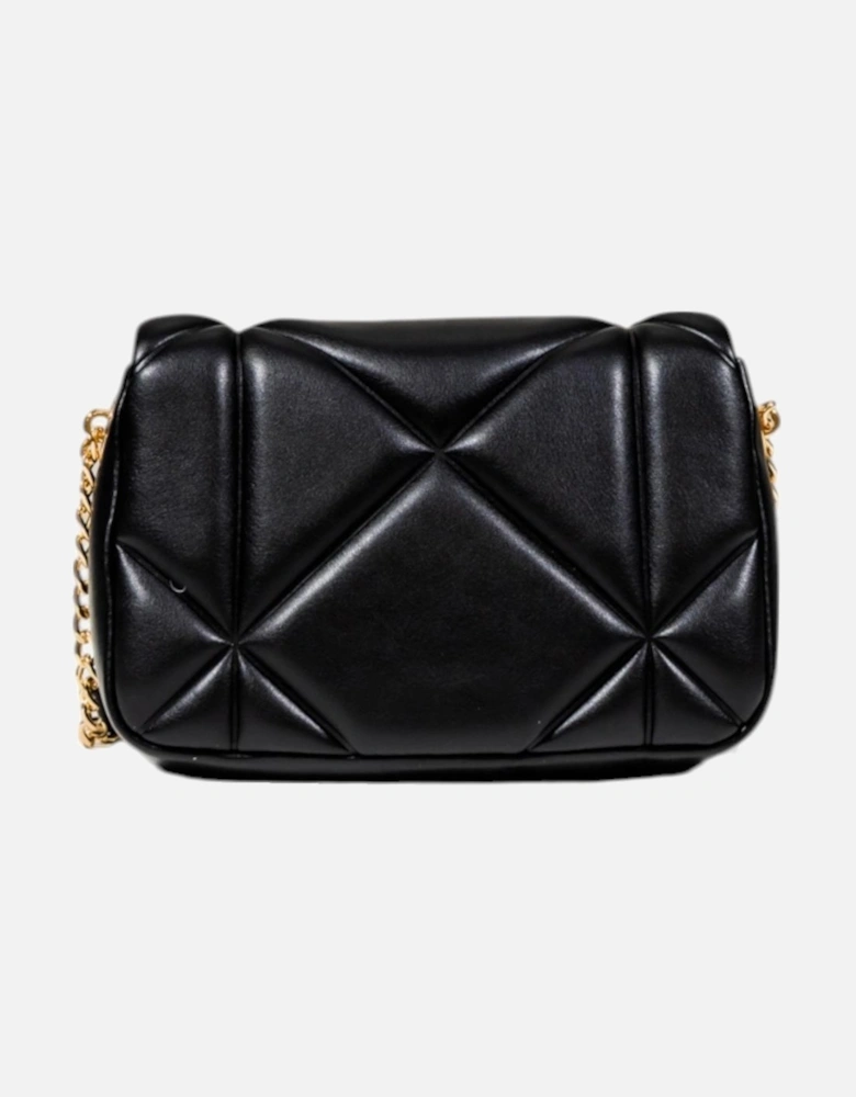 Magnet Fastening Bag with Inside Pockets Women - Black