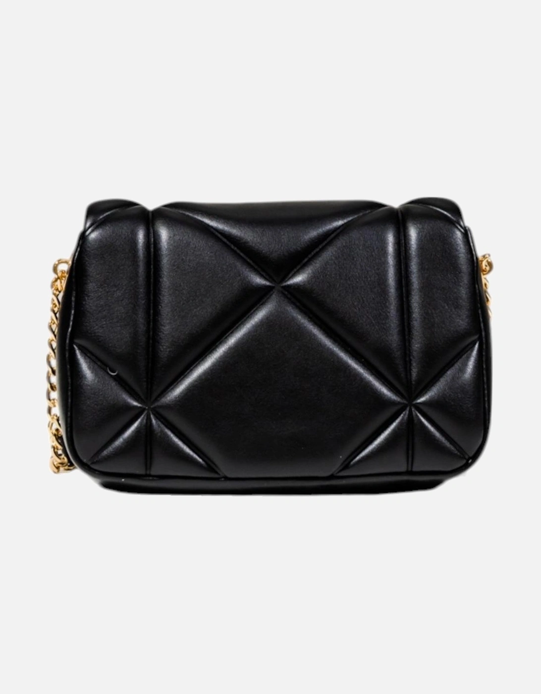 Magnet Fastening Bag with Inside Pockets Women - Black