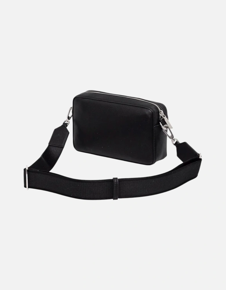 Zip Fastening Polyurethane Bag Women - Black