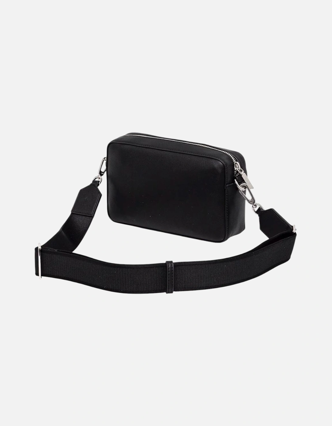 Zip Fastening Polyurethane Bag Women - Black