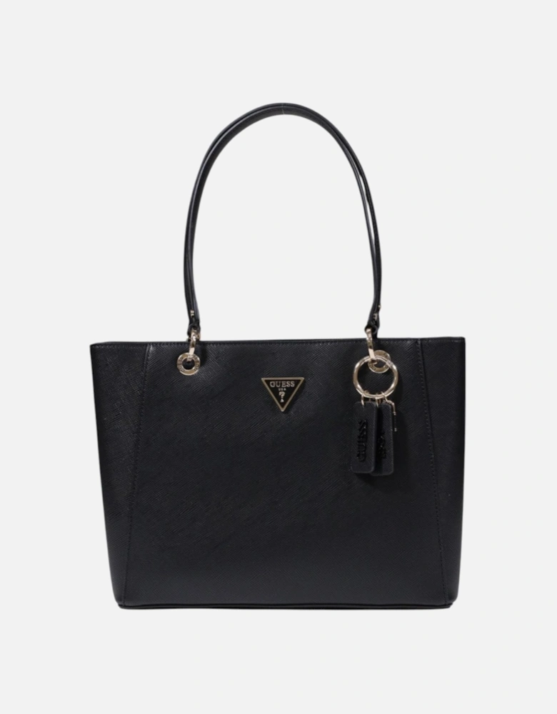 Handbag with Zip and Inside Pockets Women - Black Bags