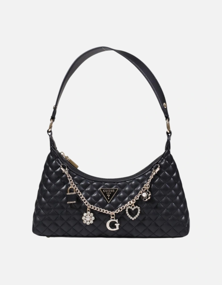 Handbag with Inside Pockets Polyurethane Composition Women - Black