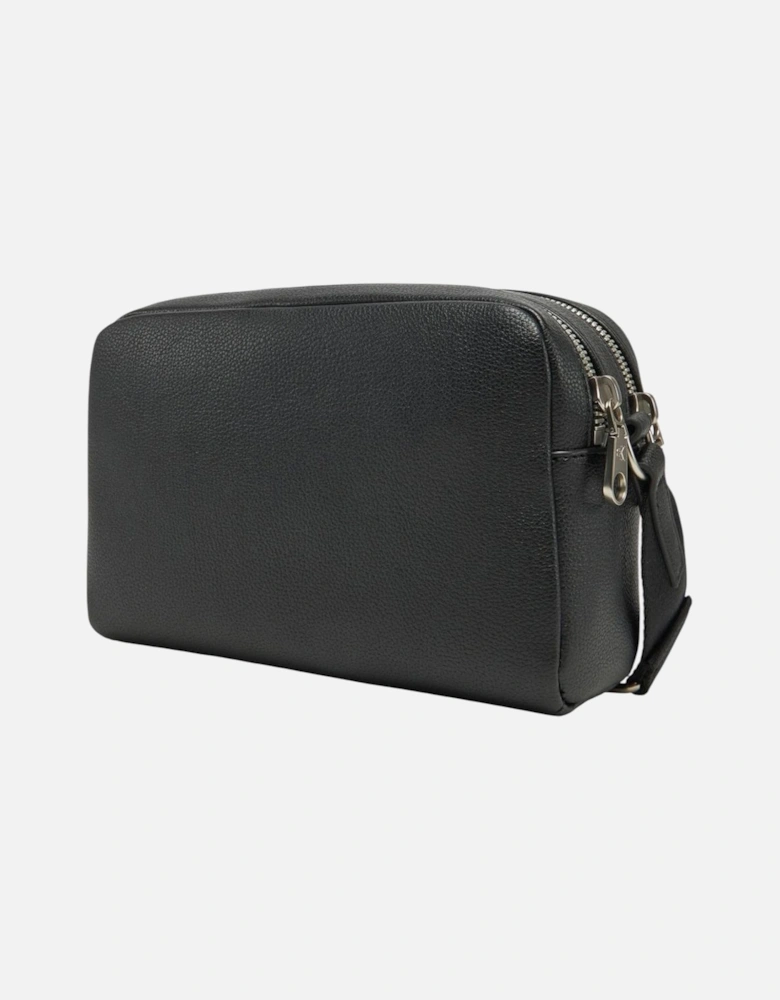 Zip Fastening Polyurethane Bag Women - Black