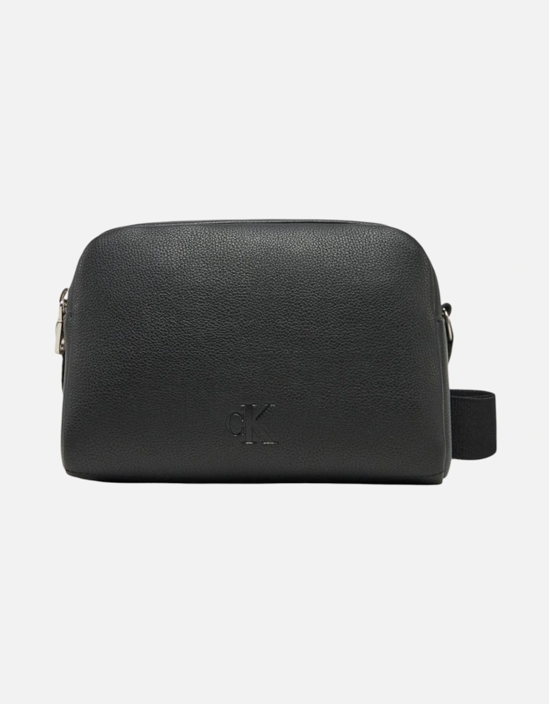 Zip Fastening Polyurethane Bag Women - Black