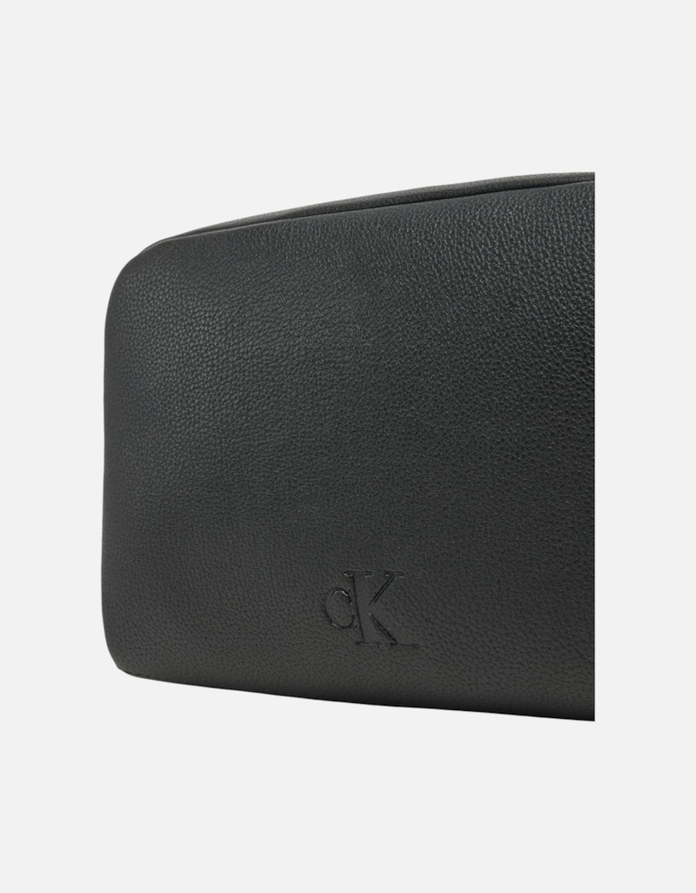 Zip Fastening Polyurethane Bag Women - Black