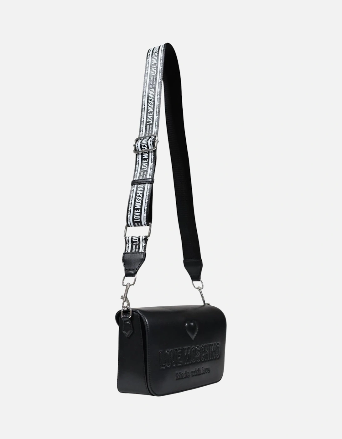 Elegant Polyurethane Shoulder Bag Women - Black