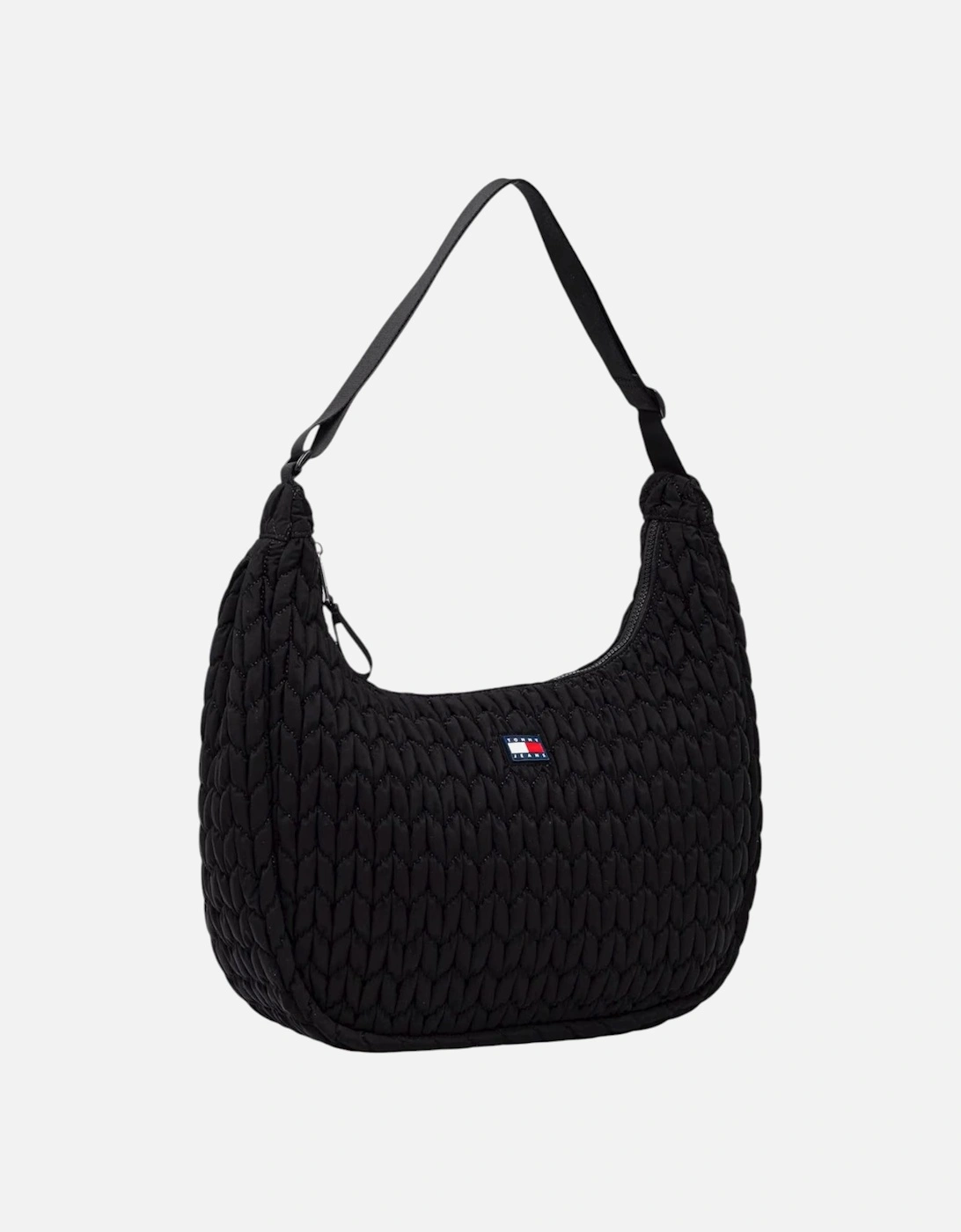 Zip-Fastened Polyester Tote Bag Women - Black