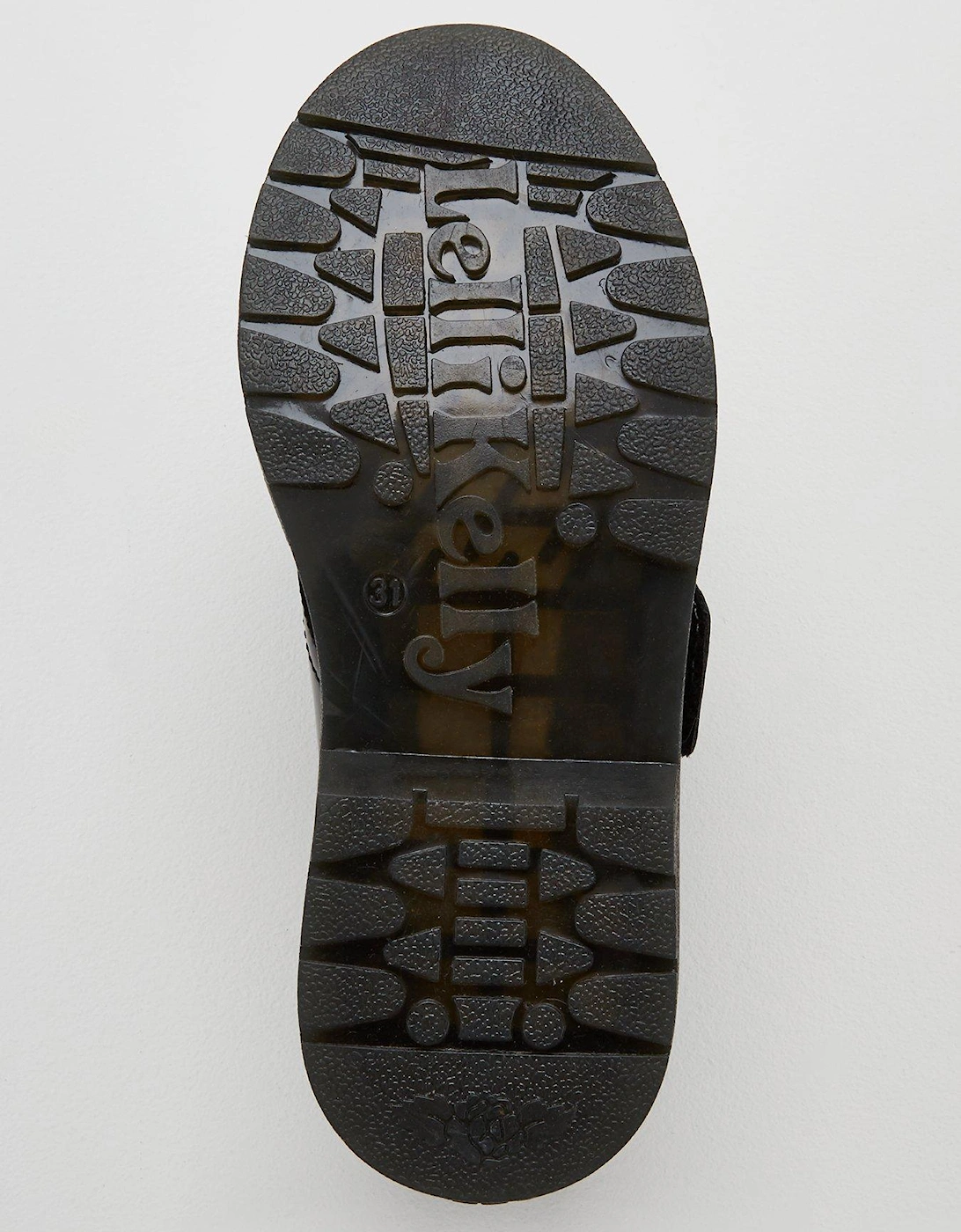 Miss LK Irene Bow School Shoes - Black Patent