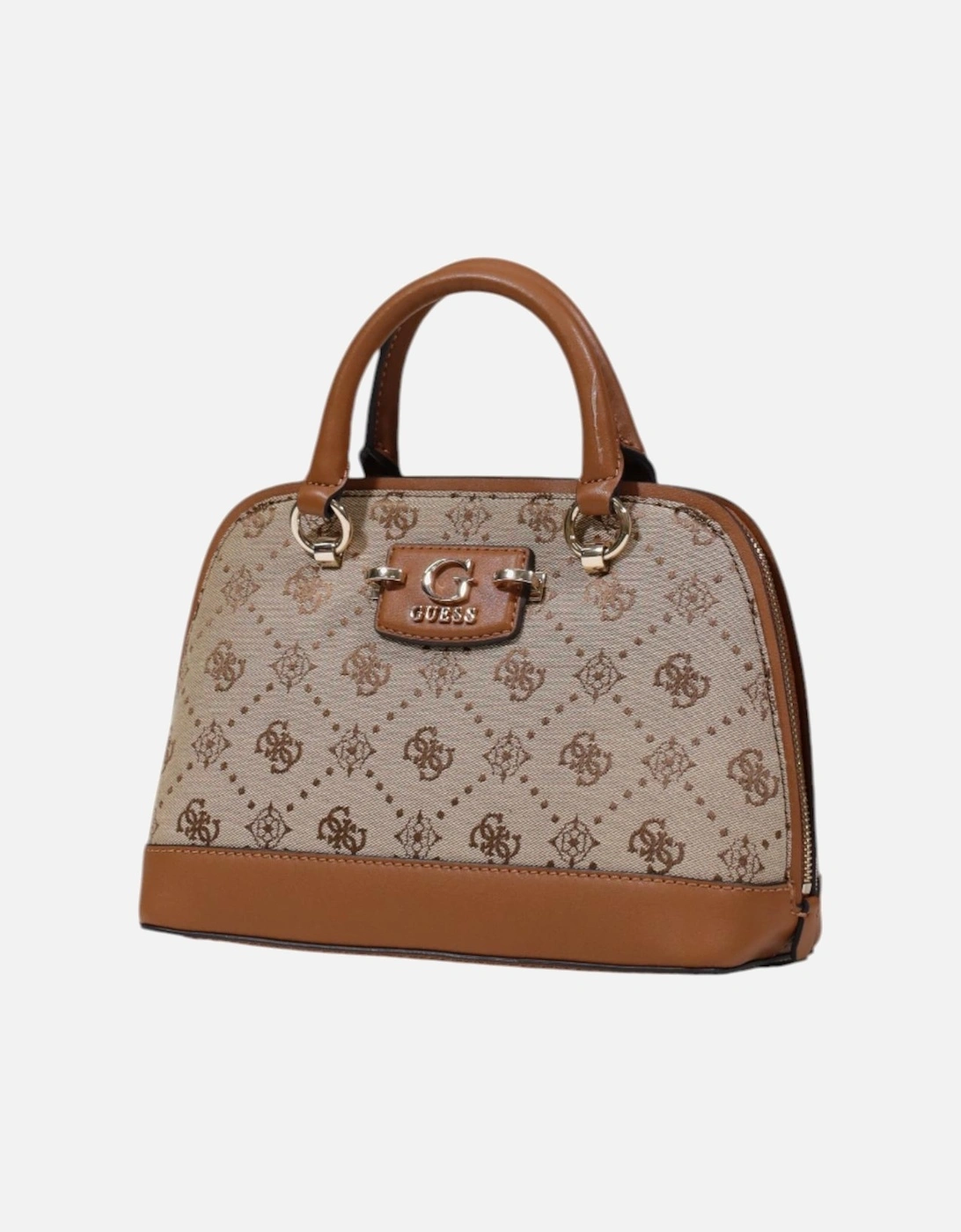 Zipped Polyester Bag Women - Beige