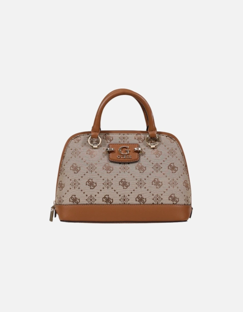 Zipped Polyester Bag Women - Beige