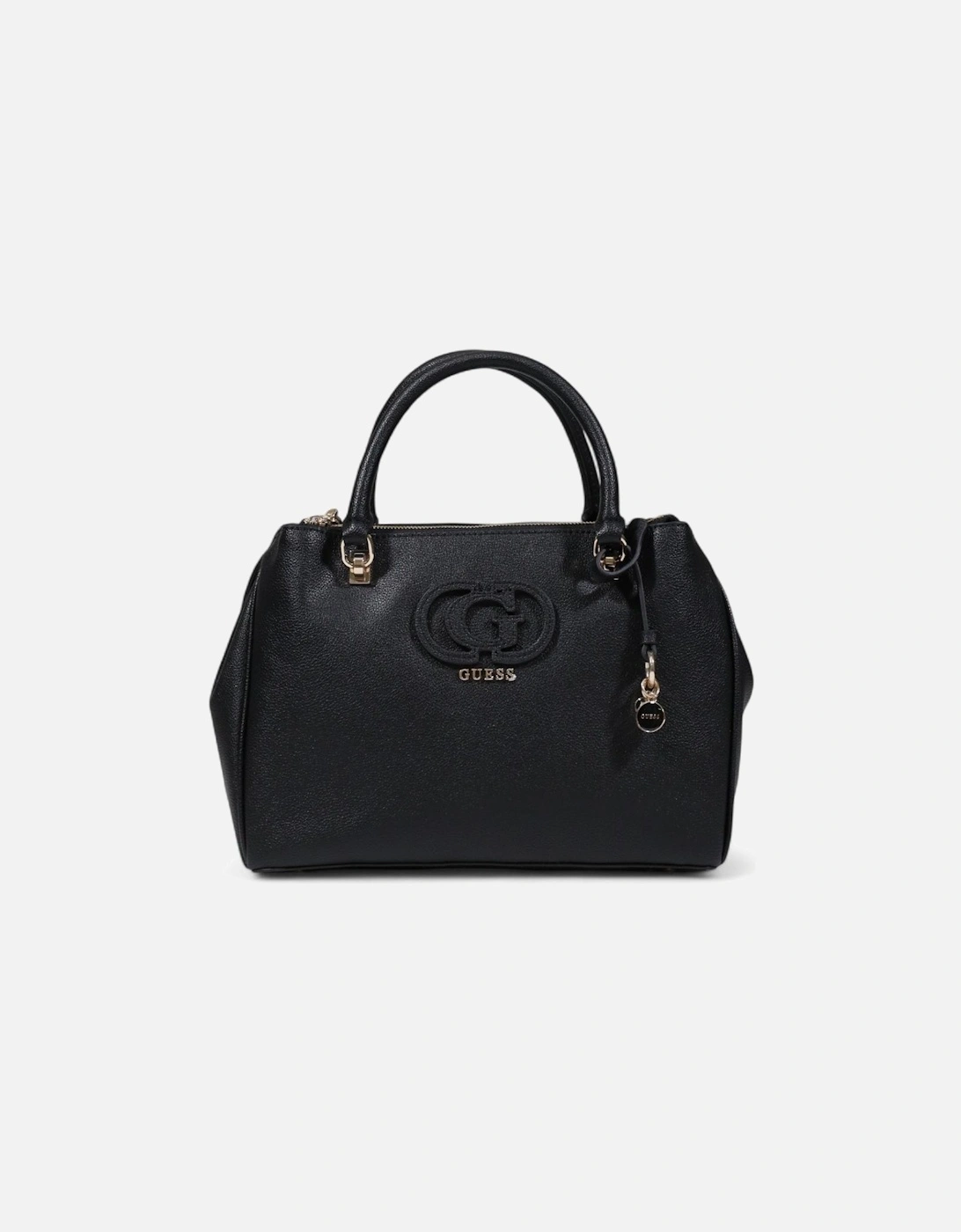Zip Fastening Polyurethane Bag Women - Black