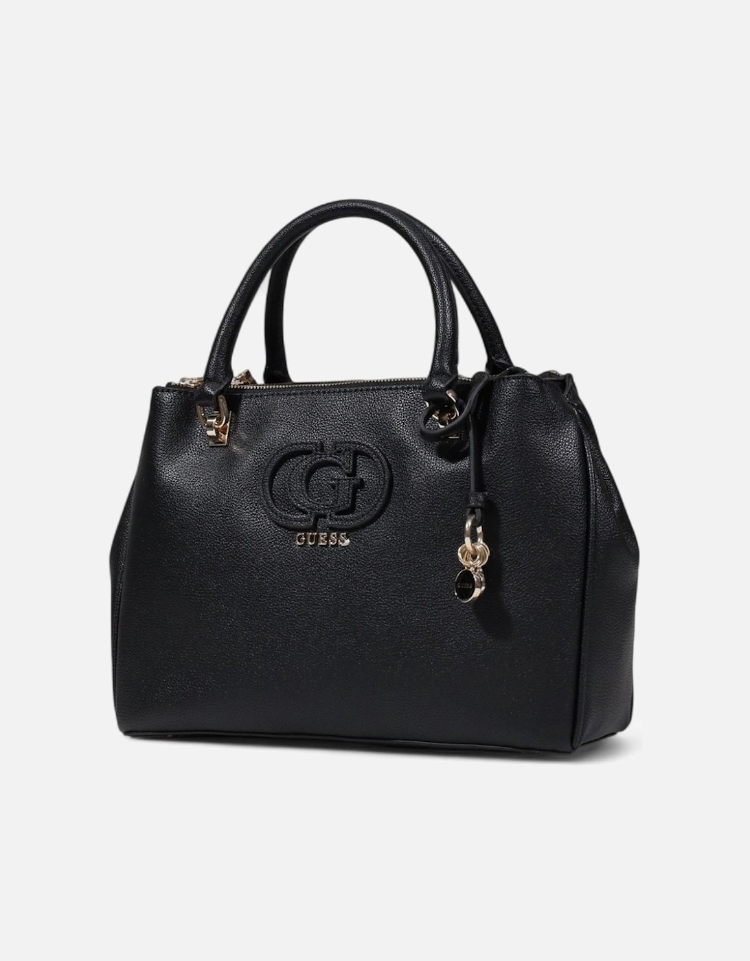 Zip Fastening Polyurethane Bag Women - Black