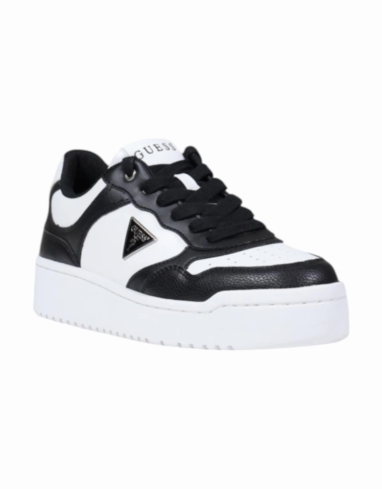 Lace-Up Multicolor Polyurethane Sneakers Women