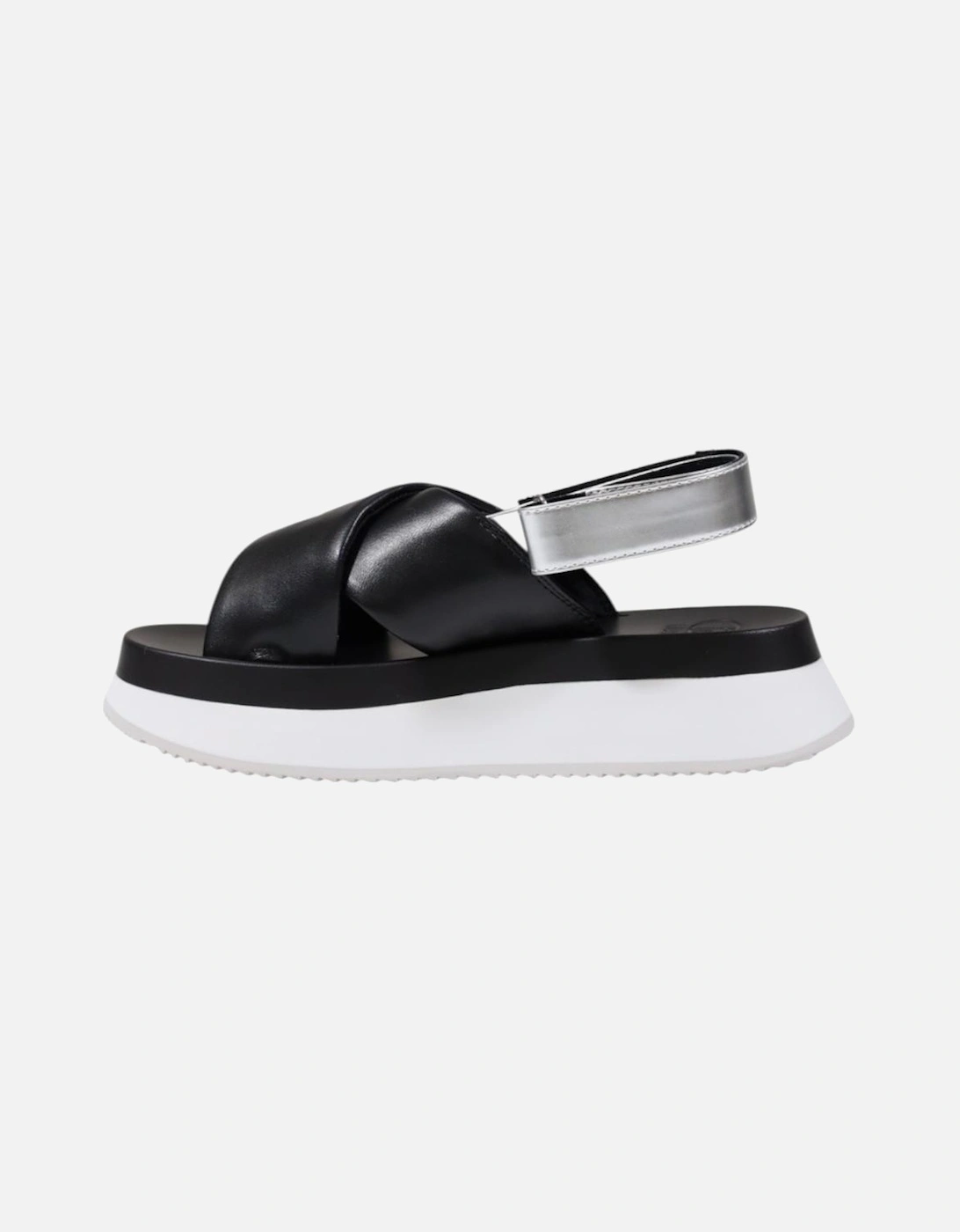Faux Leather Strappy Sandals Women - Black