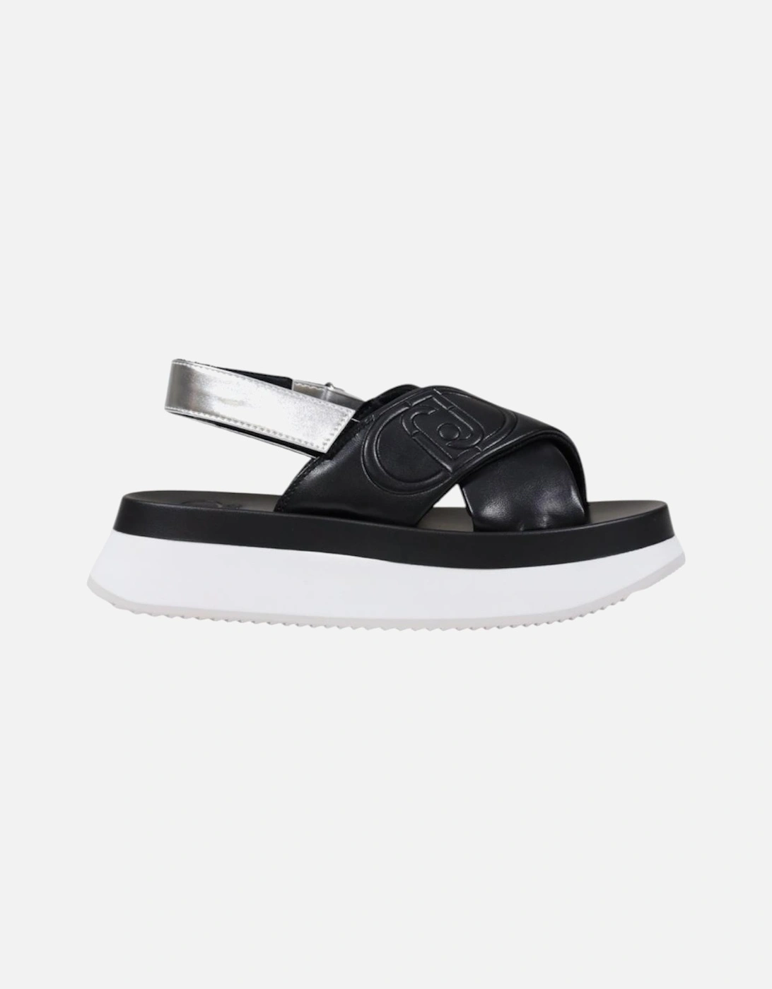 Faux Leather Strappy Sandals Women - Black, 4 of 3