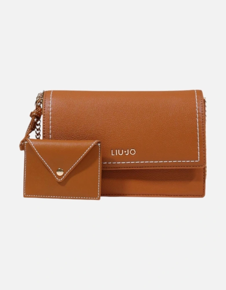 Magnetic Closure Handbag with Inside Pockets Women - Camel Bags