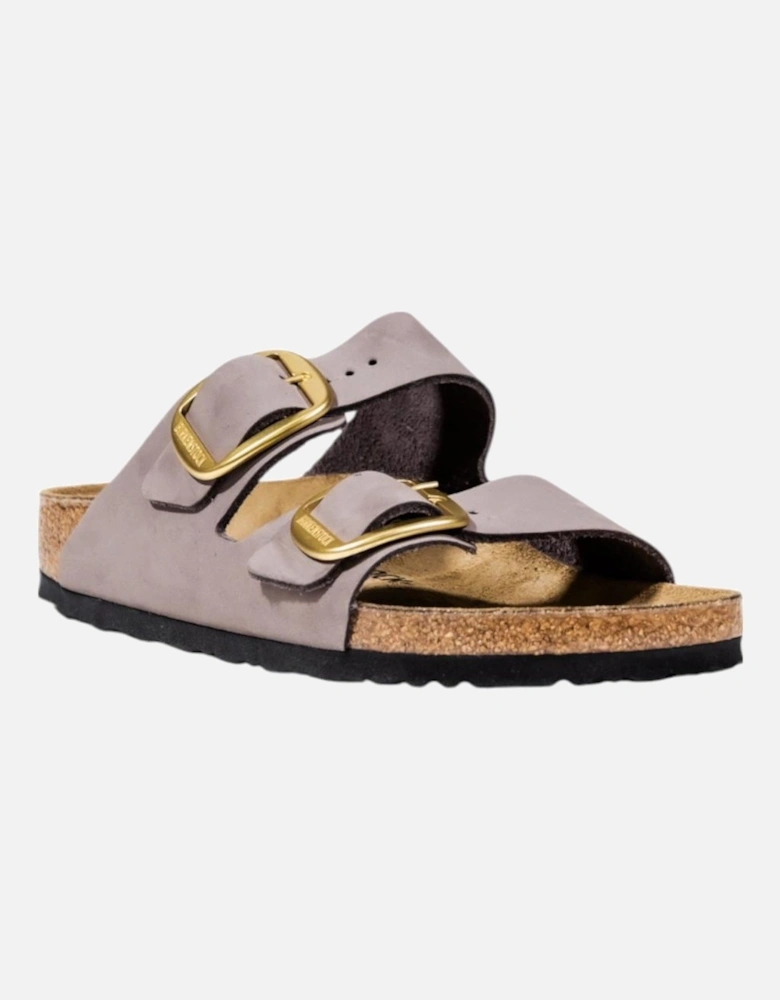 Leather Buckle Slippers with Rubber Sole Women - Liliac