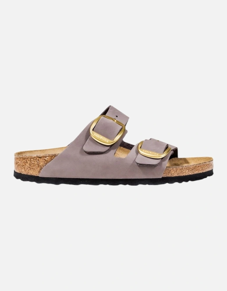 Leather Buckle Slippers with Rubber Sole Women - Liliac