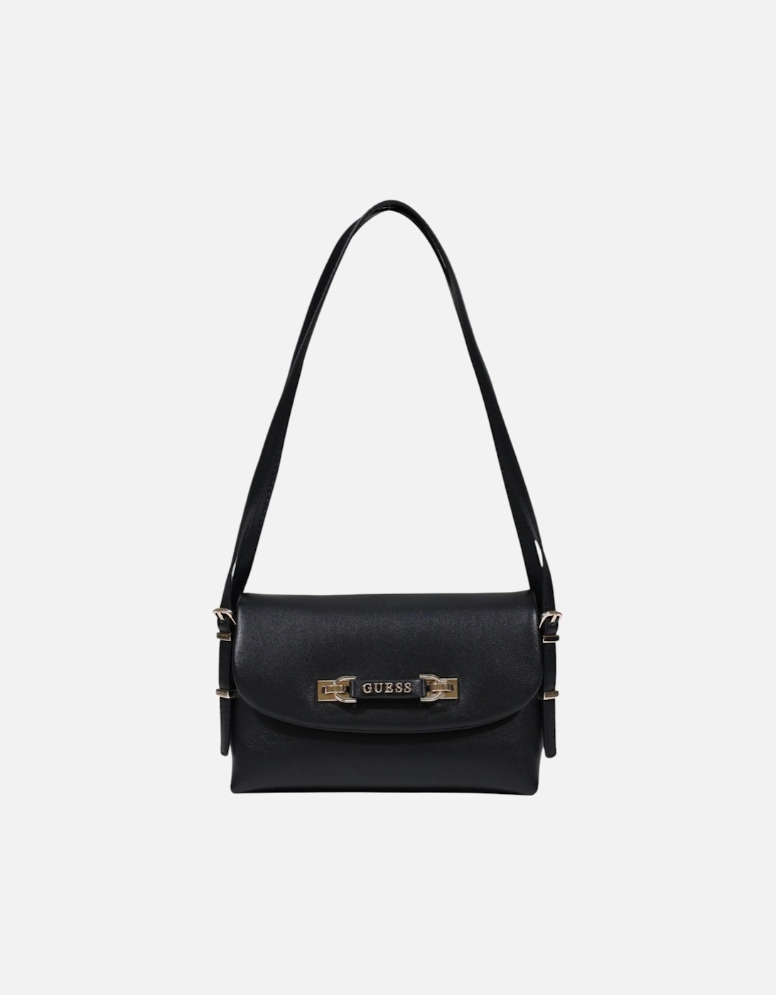 Magnet Fastening Polyurethane Bag with Inside Pockets Women - Black, 4 of 3