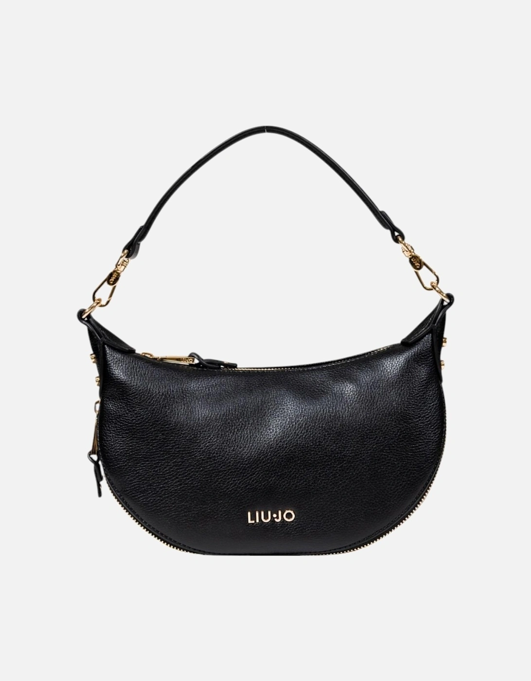 Zip Fastening Polyurethane Bag with Inside Pockets Women - Black, 4 of 3