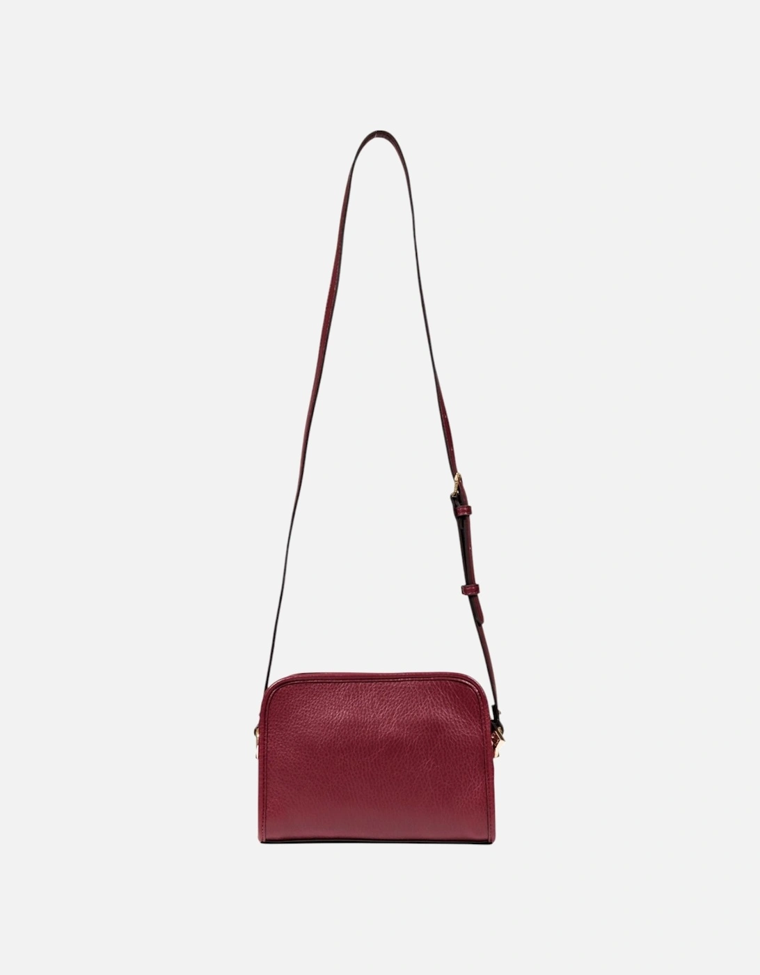 Structured Tote Bag with Chain Strap Women - Bordeaux