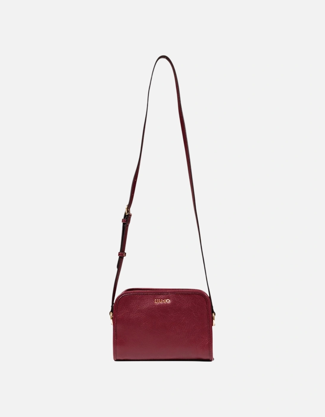 Structured Tote Bag with Chain Strap Women - Bordeaux, 4 of 3