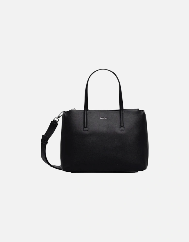 Handbag with Shoulder Strap and Zip Women - Black Bags