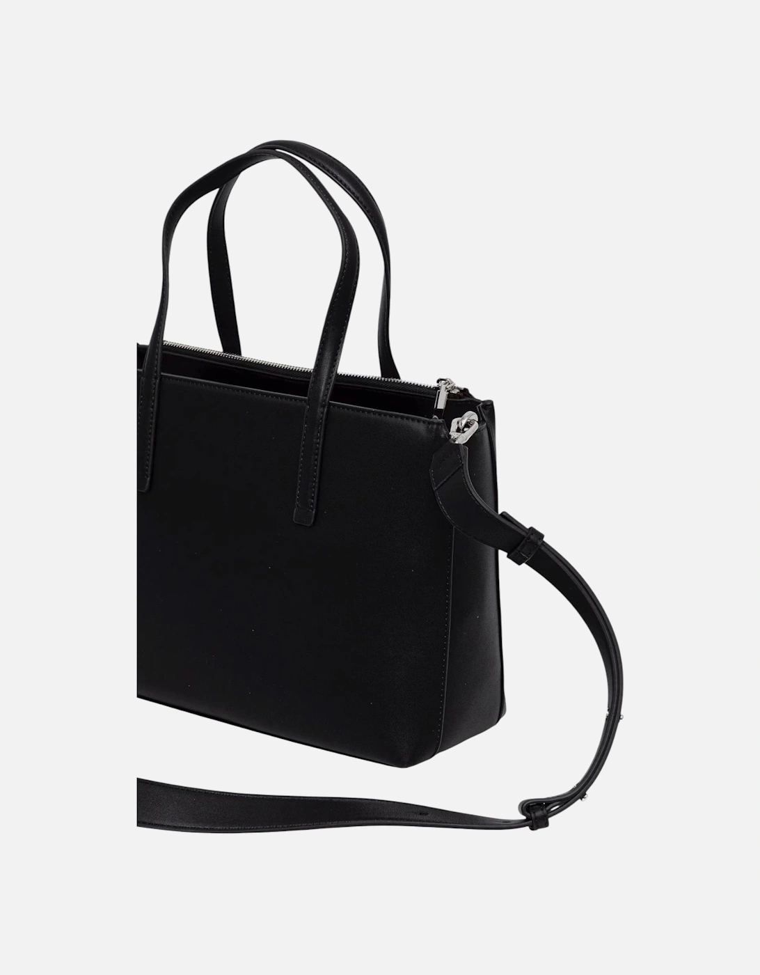 Handbag with Shoulder Strap and Zip Women - Black Bags